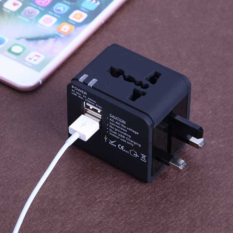 Universal Travel Adapter Power Adapter Electric Plugs Sockets Adapter Converter USB Travel Socket Plug Power Charger Converter