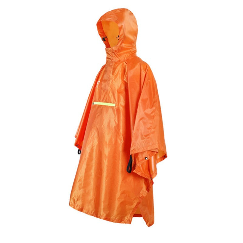 Outdoor Camping Hiking Hiking Rain Poncho Fishing Lightweight Hooded Rain Poncho 210T Polyester Taffeta Raincoat